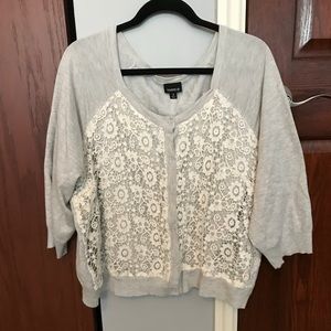 Torrid lace cardigan